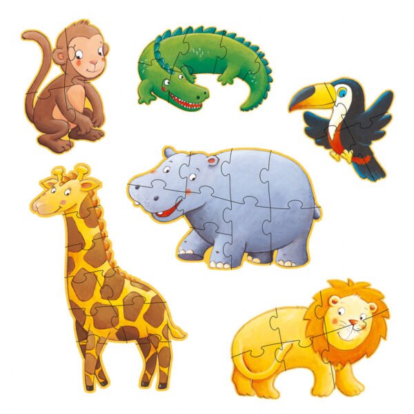 Puzzle Progresiv Animale Salbatice, Djeco - Imagine 3