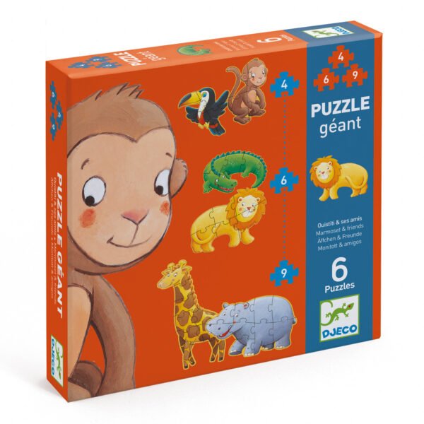 Puzzle Progresiv Animale Salbatice, Djeco