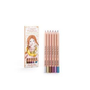 Set 6 Creioane Metalice Moulin Roty16542