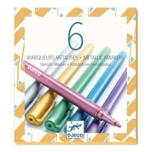 set 6 markere metalice djeco16804