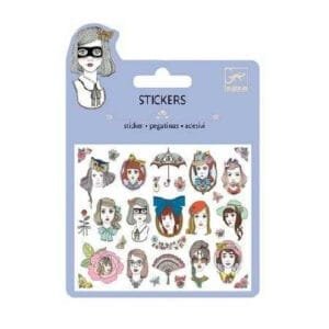 set abtibilduri portrete cu sclipici djeco5188