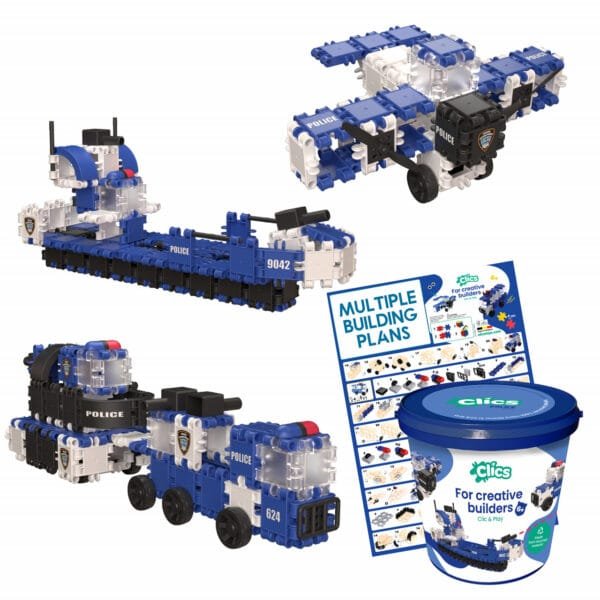 Set Clics De Construit Vehicule De Politie 8 In 110070