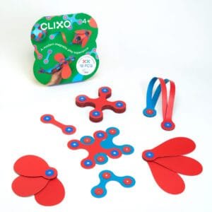 set clixo de construit cu magnet itsy pack flamingo turquoise 186988