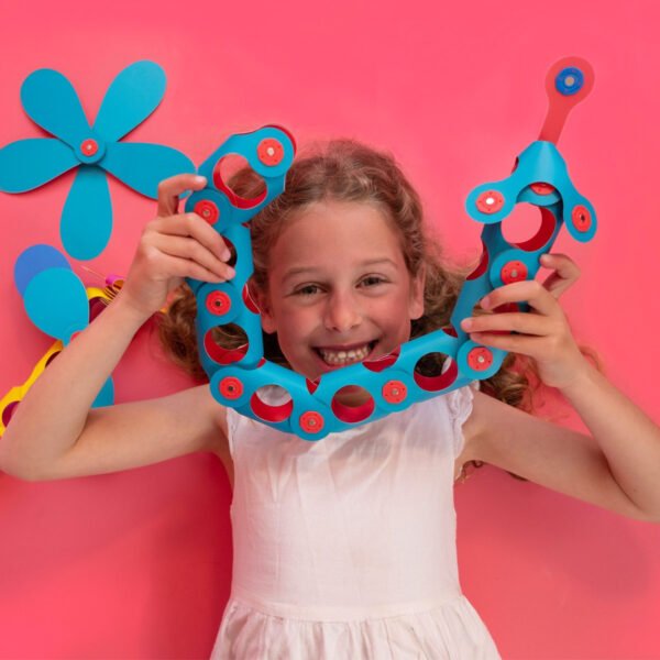 Set Clixo De Construit Cu Magnet, Itsy Pack Flamingo-Turquoise 30 - Imagine 4