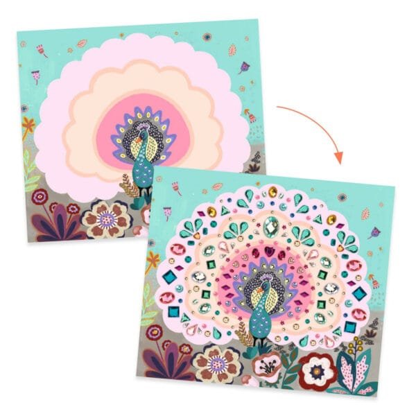 Set Creativ Cu Strasuri Frumusete Salbatica Djeco10726