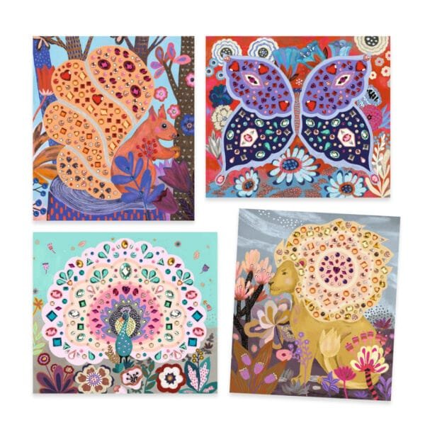 Set Creativ Cu Strasuri Frumusete Salbatica Djeco10727