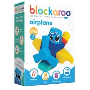Set Cuburi Din Spuma Cu Magnet Blockaroo Avion 10 Piese6705