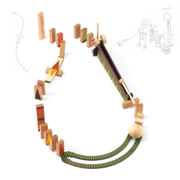 Set De Constructie Trasee Zig Go Bila Cea Mai Mare 27 Piese Djeco8500