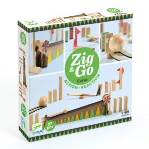 set de constructie trasee zig go bila cea mai mare 27 piese djeco8503