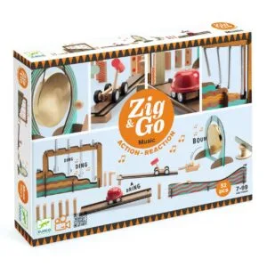 set de constructie trasee zig go muzica 52 piese djeco16292
