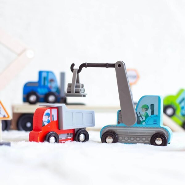 Set De Vehicule Pentru Constructii, Umu Toys - Imagine 2