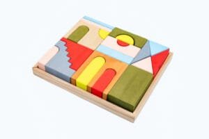 set handmade constructor din lemn mati6948