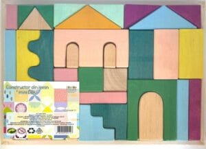 set handmade constructor din lemn mini didu10515