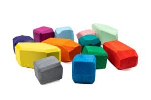 set handmade wooden rocks7248