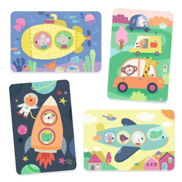 Set Pictura Cu Apa Vehicule Djeco10369
