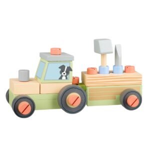 Tractor Din Lemn De Asamblat Orange Tree Toys19537