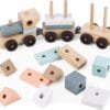 Trenulet Cu Cuburi Din Lemn, Umu Toys 3 Trenulet Cu Cuburi Din Lemn Umu Toys18058