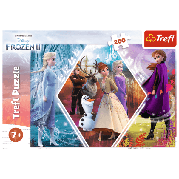 Puzzle Trefl Disney Frozen 2, Surorile In Tinutul Inghetat 200 Piese - Imagine 2