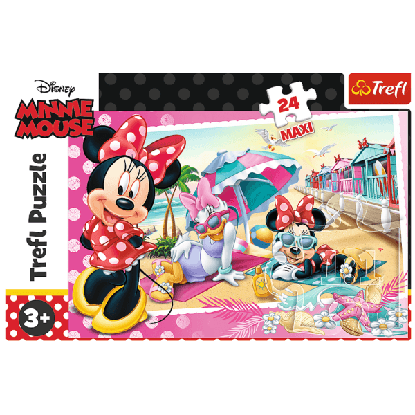 Puzzle Trefl Maxi Disney Minnie Mouse, Concediul Lui Minnie 24 Piese - Imagine 2