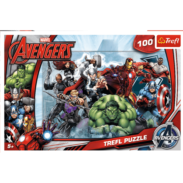 Puzzle Trefl Marvel Avengers, Sa Atacam 100 Piese - Imagine 2