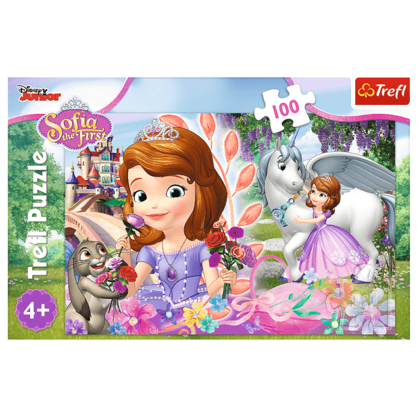 Puzzle Trefl Disney Sofia, Imparatia Aventurilor 100 Piese - Imagine 2