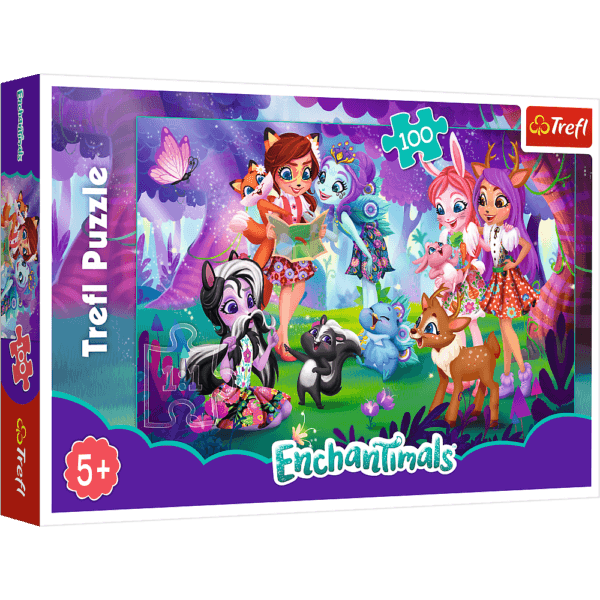 Puzzle Trefl Enchantimals, Distractie Cu Prietenii 100 Piese