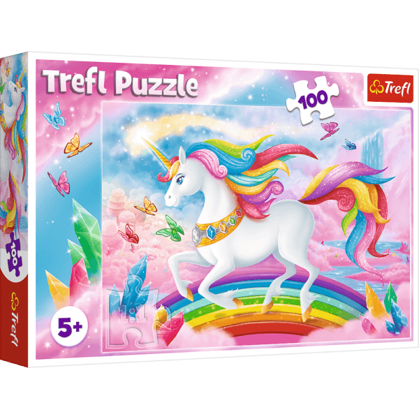 Puzzle Trefl Lumea De Cristal A Unicornilor 100 Piese