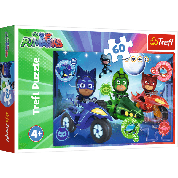 Puzzle Trefl Eroi In Pijama, Cursa Nocturna 60 Piese