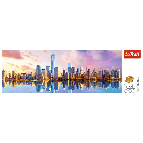 Puzzle Trefl Panorama, Manhattan 1000 Piese - Imagine 2