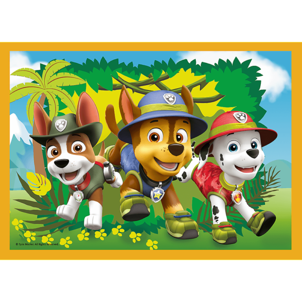 Set Puzzle 4 In 1 Trefl Paw Patrol, Mereu Punctual, 1X35 Piese, 1X48 Piese, 1X54 Piese, 1X70 Piese - Imagine 4