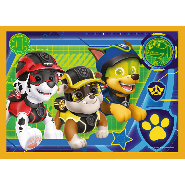 Set Puzzle 4 In 1 Trefl Paw Patrol, Mereu Punctual, 1X35 Piese, 1X48 Piese, 1X54 Piese, 1X70 Piese - Imagine 5