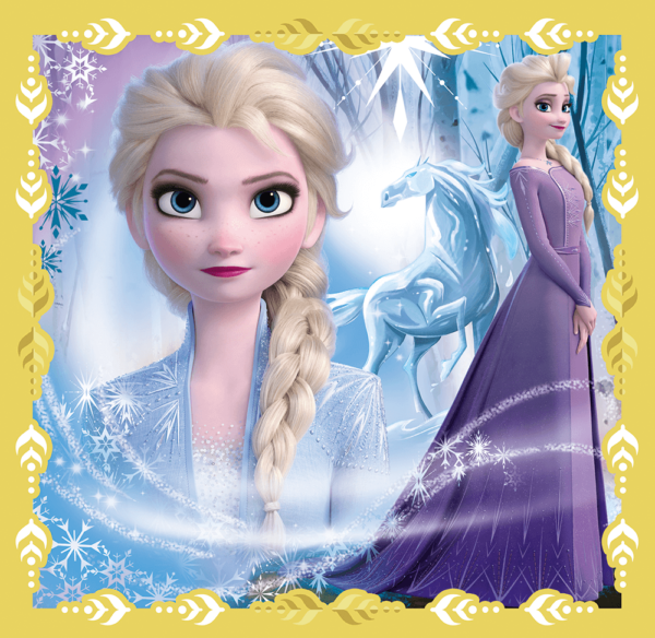 Set Puzzle 3 In 1 Trefl Disney Frozen 2, Puternicele Ana Si Elsa, 1X20 Piese, 1X36 Piese, 1X50 Piese - Imagine 3