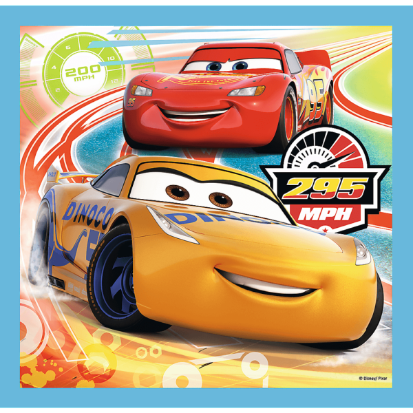 Set Puzzle 3 In 1 Trefl Disney Cars, Pregatiri Pentru Cursa, 1X20 Piese, 1X36 Piese, 1X50 Piese - Imagine 3