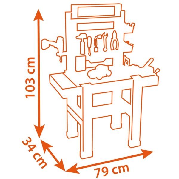 Atelier Smoby Black &Amp; Decker Bricolo Center - Imagine 4