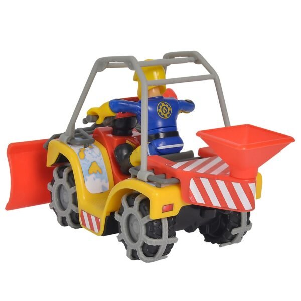 Atv Simba Fireman Sam, Sam Mercury Snow Quad Cu Lama De Zapada, Figurina Sam Si Accesorii - Imagine 4