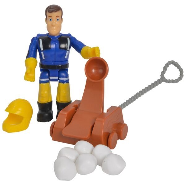 Atv Simba Fireman Sam, Sam Mercury Snow Quad Cu Lama De Zapada, Figurina Sam Si Accesorii - Imagine 5