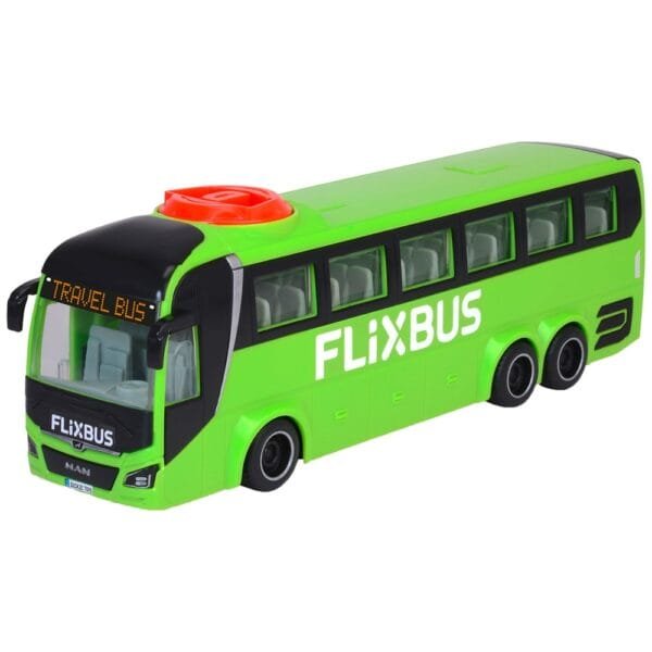 Autobuz Dickie Toys Man Lion'S Coach 26,5 Cm Flixbus Verde