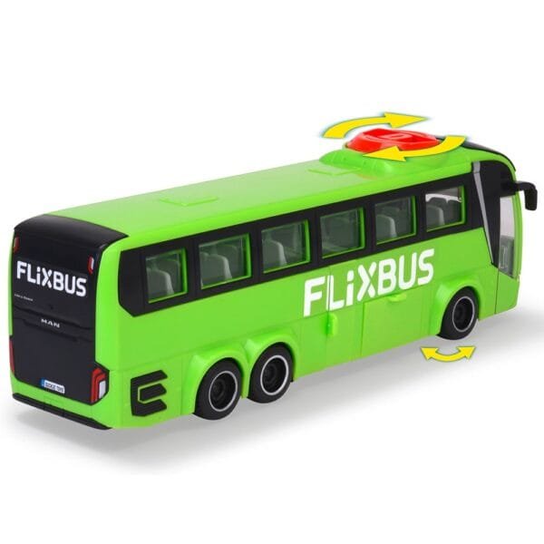 Autobuz Dickie Toys Man Lion'S Coach 26,5 Cm Flixbus Verde - Imagine 2
