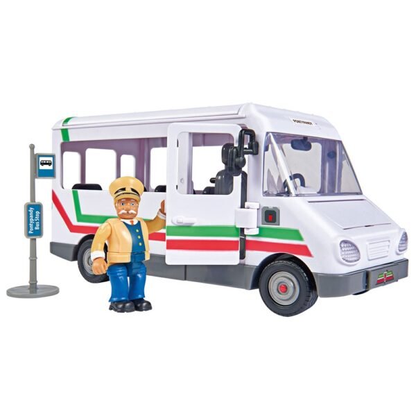 Autobuz Simba Fireman Sam Trevors Bus Cu Figurina Si Accesorii