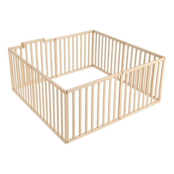 Barier De Securitate Pentru Copii Din Lemn Hubners Eva Natur - Imagine 2