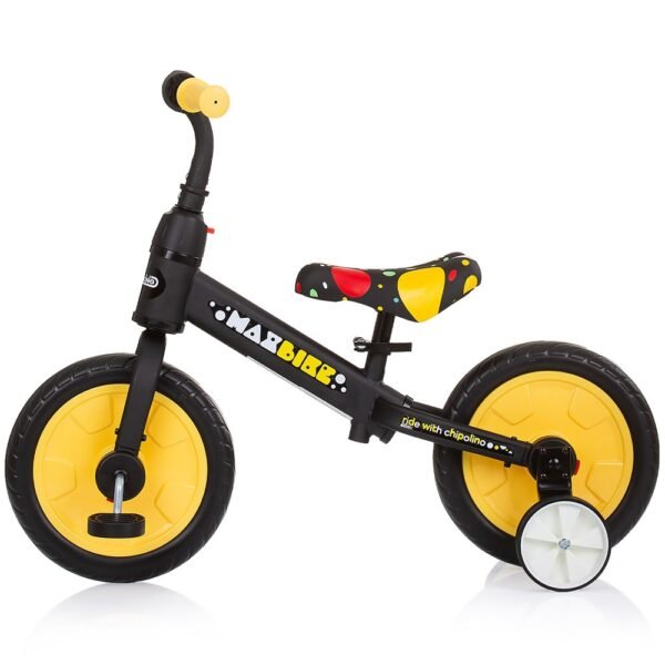 Bicicleta 2 In 1 Chipolino Max Bike Yellow - Imagine 3