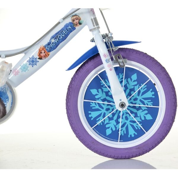 Bicicleta Copii Dino Bikes 14' Snow Queen - Imagine 5