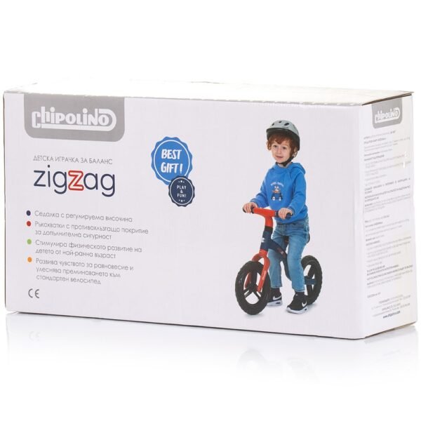 Bicicleta Fara Pedale Chipolino Zig Zag Orange Yellow - Imagine 4