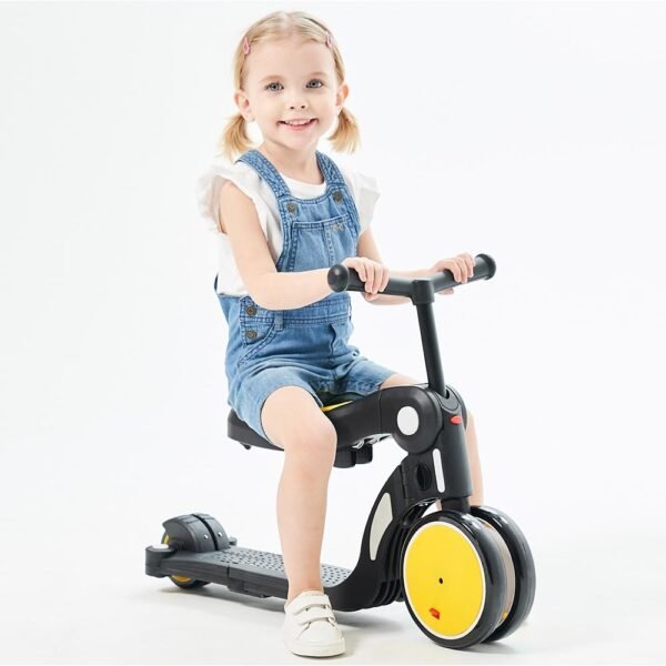 Bicicleta, Tricicleta Si Trotineta Chipolino All Ride 4 In 1 Yellow - Imagine 2