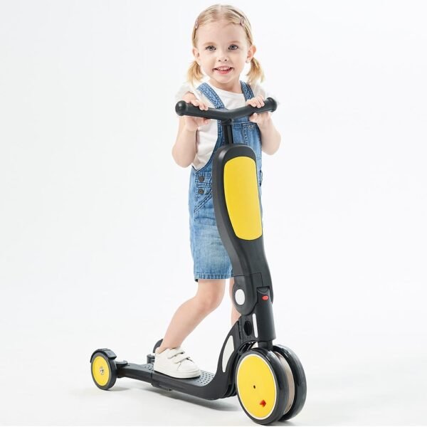 Bicicleta, Tricicleta Si Trotineta Chipolino All Ride 4 In 1 Yellow - Imagine 8