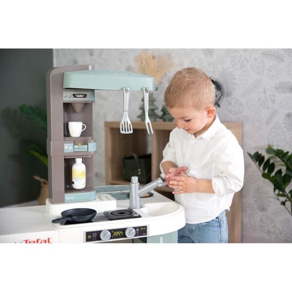 Bucatarie Smoby Tefal Studio Xl Bubble Albastru Cu Accesorii - Imagine 10