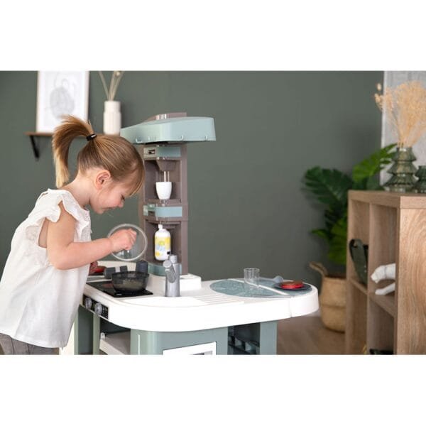 Bucatarie Smoby Tefal Studio Xl Bubble Albastru Cu Accesorii - Imagine 8