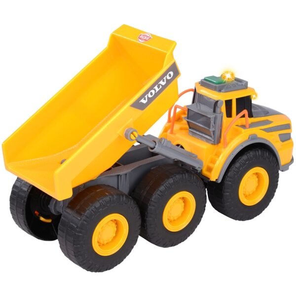 Camion Basculant Dickie Toys Volvo Articulated Hauler 23 Cm Cu Lumini Si Sunete - Imagine 2