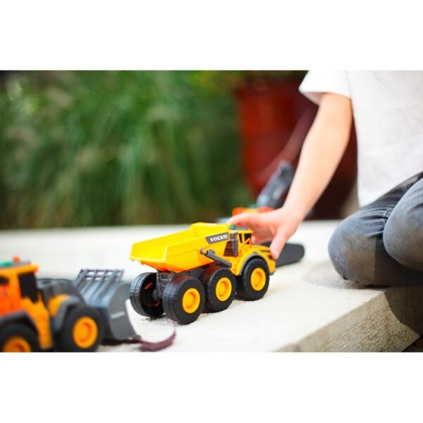 Camion Basculant Dickie Toys Volvo Articulated Hauler 23 Cm Cu Lumini Si Sunete - Imagine 7