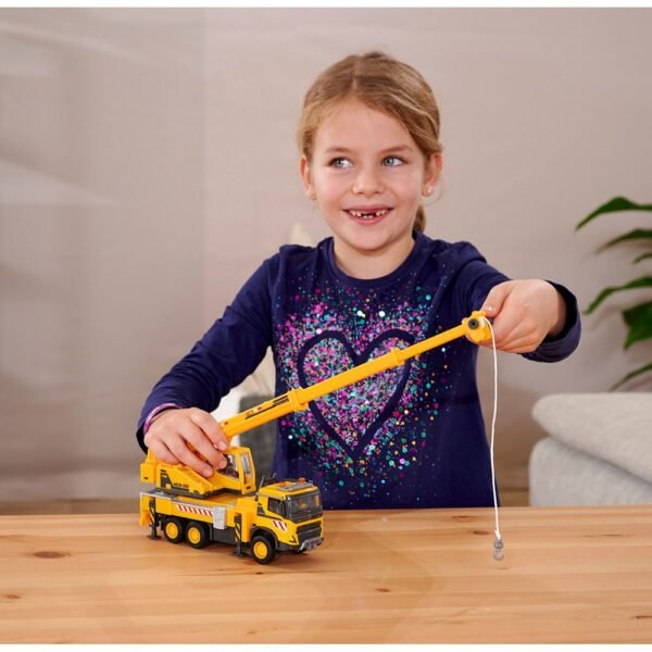 Camion Cu Macara Majorette Volvo Truck Crane Cu Lumini Si Sunete - Imagine 6